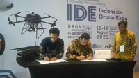 PT Bentara Tabang Nusantara (BETA-UAS) dan Terra Drone mengumumkan kerja sama strategis untuk mengekspor drone produksi dalam negeri ke pasar internasional. (Dok BETA-UAS)