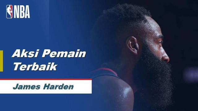 Berita Video James Harden cetak 40 Poin saat Houston Rockets kalahkan Charlotte Hornets 125-110