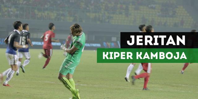 VIDEO: Ini Suara Jeritan Kiper Kamboja Saat Kalah dari Timnas Indonesia