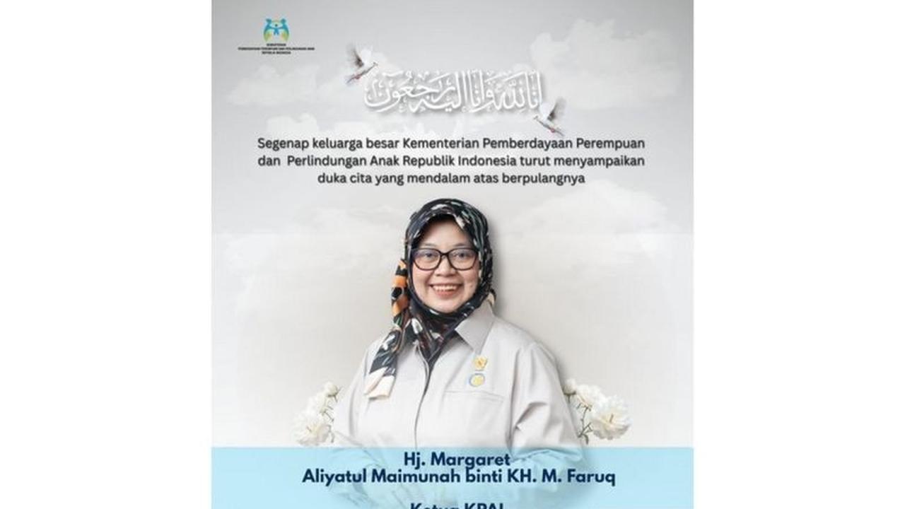 KemenPPPA Sampaikan Duka Mendalam atas Wafatnya Ketua KPAI Margaret Aliyatul Maimunah