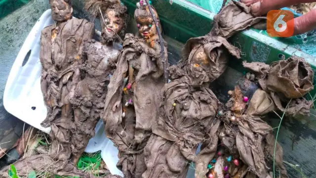 Boneka diduga boneka santet ditemukan di Kabupaten Luwu Sulsel (Liputan6.com/Istimewa)