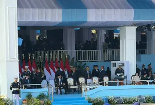 Presiden ke-7 RI Jokowi Hadiri Upacara HUT ke-80 Bhayangkara