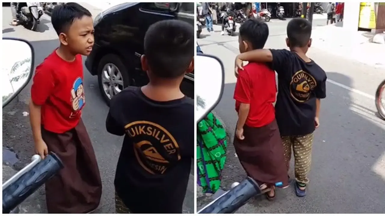 Viral Bocah Beri Semangat untuk Sahabatnya yang Diduga Telah Diejek, Bikin Salut