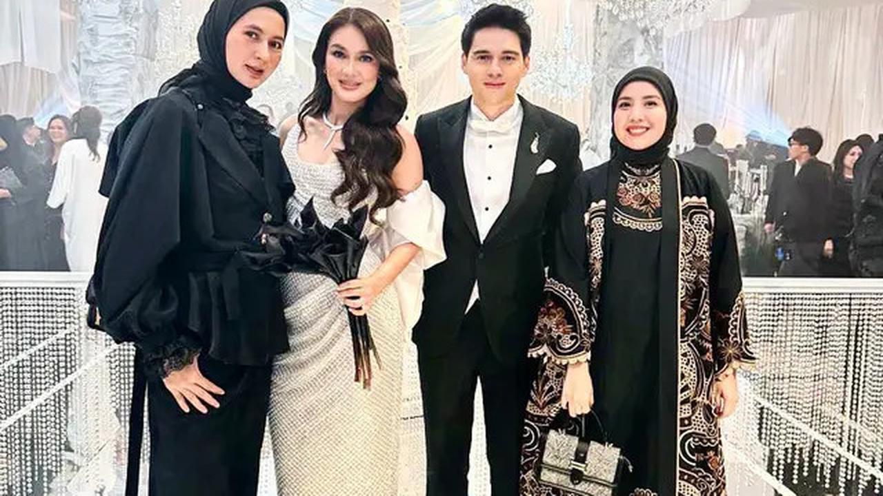 8 Foto Artis Pakai Long Dress di Resepsi Luna Maya dan Maxime, Tampil Elegan dan Anggun