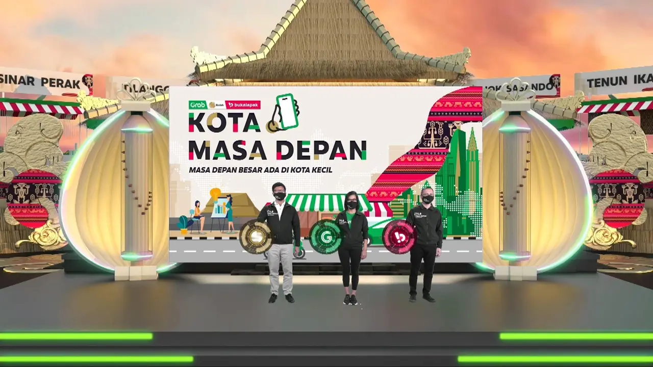Peresmian program #KotaMasaDepan yang diusung oleh Emtek  Grab - Bukalapak yang digelar virtual, Kamis (14/10/2021).