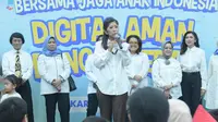 Menkomdigi (Menteri Komunikasi dan Digital) Meutya Hafid menyatakan pemerintah meluncurkan kebijakan Tata Kelola untuk Anak Aman dan Sehat Digital (TUNAS). (Dok: Komdigi)