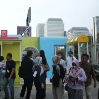 Instalasi UNIQLO UV Protection. Foto: Document FIMELA/Adrian Putra.