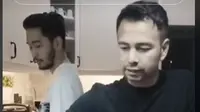 Beredar Video Lama Raffi Ahmad Kaget Jeje Govinda Lebih Serimg Masak daripada Syahnaz Sadiqah.&nbsp; foto: TikTok @valgadot_