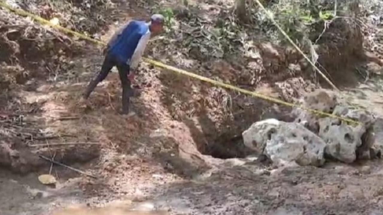 Penjelasan Badan Geologi soal Lubang Misterius di Blitar Isap Air Sungai hingga Kering