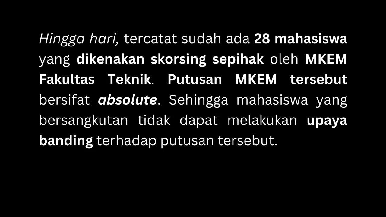 Kabar Puluhan Mahasiswa Unhas Diskorsing dan Drop Out