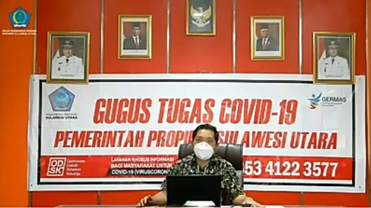 Jubir Satgas Covid-19 Provinsi Sulut dr Steaven Dandel .
