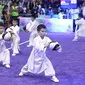 Tim Wushu SWA jadi pemandangan unik di kejuaraan dunia Wushu di Istora Senayan Jakarta (Istimewa)