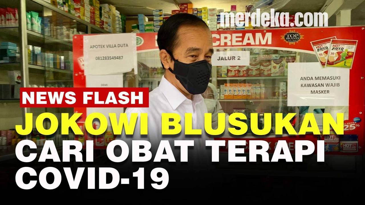 VIDEO: Jokowi Telepon Menkes Budi, Sebut Obat Terapi Covid-19 di Apotek Bogor Habis