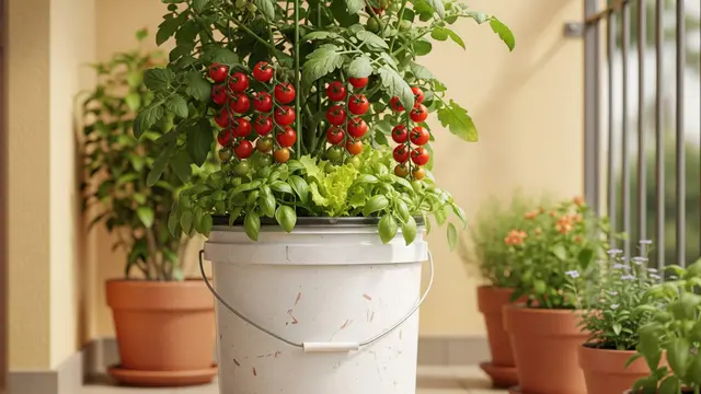 Cara Menanam Tomat Cherry di Ember Cat Bekas