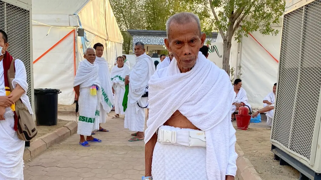 Kakek Idun Rohim Zen (87), jemaah haji yang hilang saat wukuf di Arafah pada 27 Juni 2023 lalu