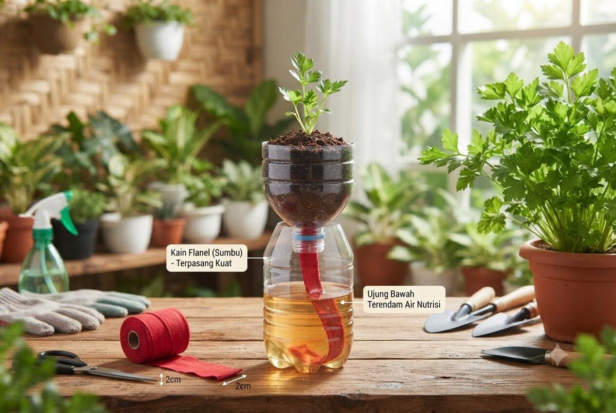 Cara Menanam Seledri di Botol Bekas agar Tumbuh Rimbun