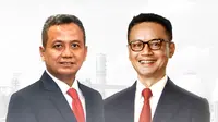 Wiko Migantoro sebagai Wakil Direktur Utama dan Ahmad Siddik Badruddin sebagai Direktur Manajemen Risiko/Istimewa.