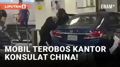 VIDEO: Nekat Terobos Kantor Konsulat China, Pengemudi Mobil Ditembak Mati Polisi
