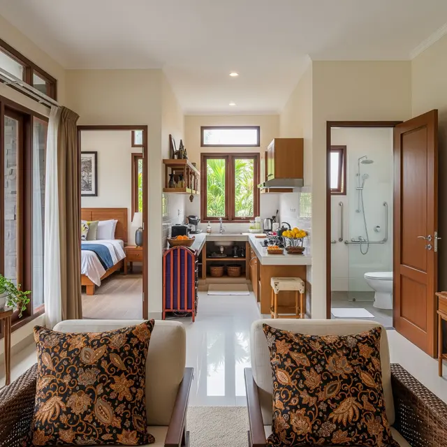 9 Model Rumah Lansia dengan Kamar Dekat Dapur dan Kamar Mandi, Kenyamanan Optimal