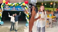 6 Potret Ayu Ting Ting di Pembukaan Cabang Warung Makan Ayah Ojak, Beri Dukungan