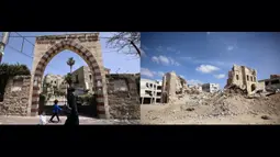 Hampir satu tahun perang antara Israel dan Milisi Hamas berkecamuk di wilayah Gaza. (Emmanuel DUNAND dan Omar AL-QATTAA/AFP)