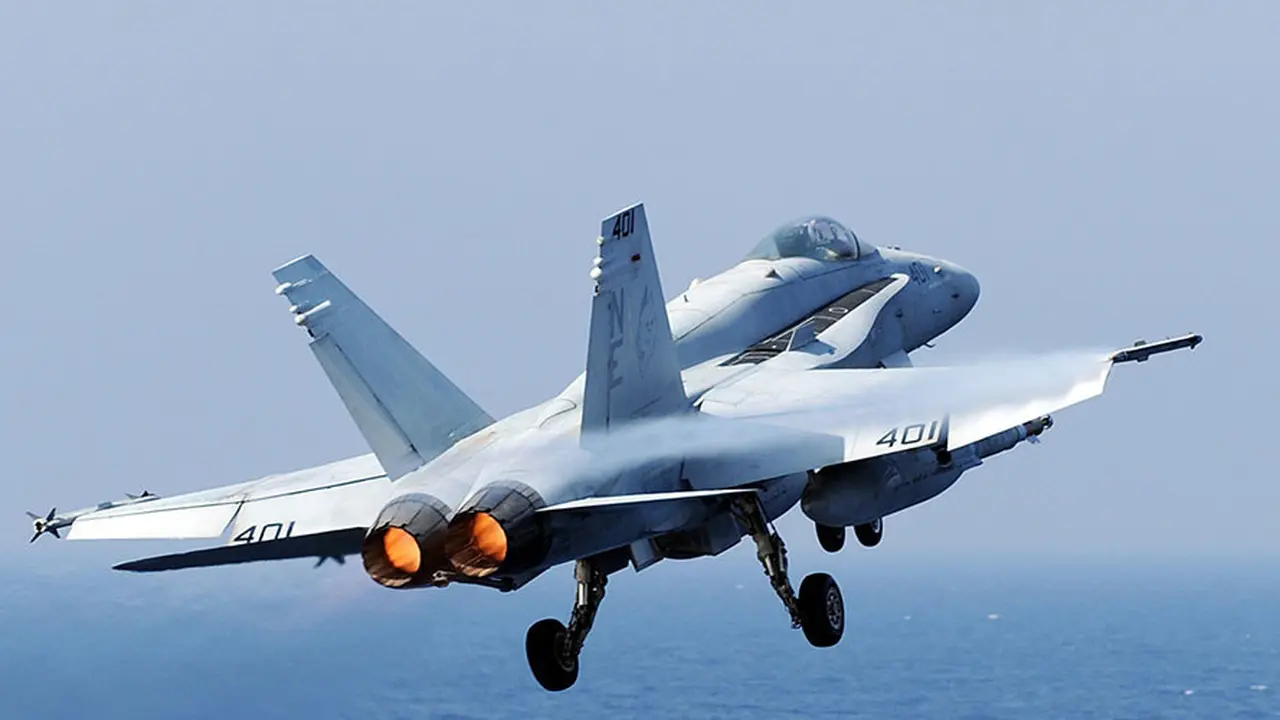 Ilustrasi Jet Tempur F18 AS