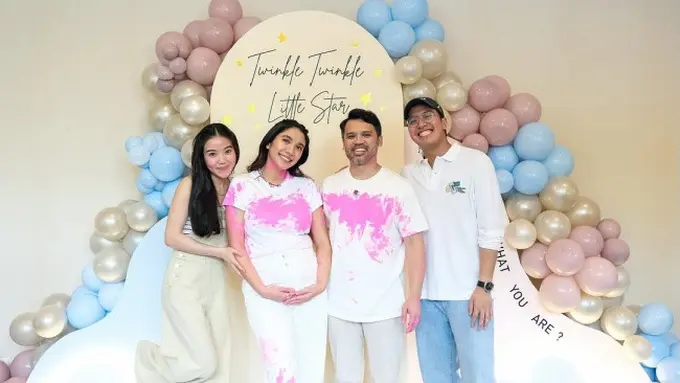 Potret Acha Sinaga Gelar Gender Reveal Anak Ketiga (credit: instagram/achasinaga)