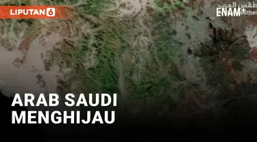 Foto Satelit Arab Saudi, Mekkah, Jeddah dan Madinah Menghijau