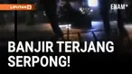 Nekat Terobos Banjir, Mobil Terseret Banjir di Serpong