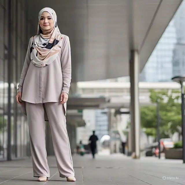 Straight Pants dan Long Outer: Classy dan Elegan