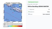 Gempa hari ini di akhir pekan,&nbsp;Minggu (6/4/2025)&nbsp;terjadi siang tadi pukul 13:55:12 WIB di wilayah Bayah, Provinsi Banten. (www.bmkg.go.id)