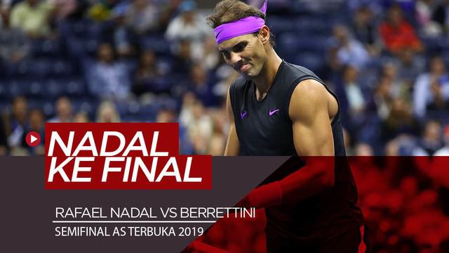 Berita Video Kalahkan Berrettini, Rafael Nadal Lolos ke Final AS Terbuka 2019