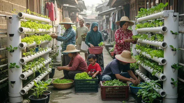 10 Ide Hidroponik Sayur Mini di Rak Vertikal Lorong Gang, Ubah Jadi Kebun Estetik