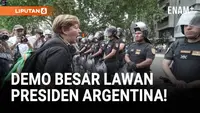 Menjelang pemilu paruh waktu, warga Argentina memprotes Presiden Javier Milei dan perjanjian ekonomi dengan Amerika Serikat. Massa menuduh pemerintah tunduk pada tekanan asing dan mengabaikan penderitaan ekonomi rakyat.