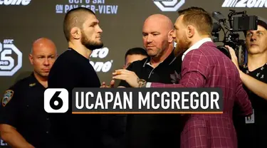 Perkataan Conor McGregor jelang UFC pada 29 Oktober 2018 memang cukup vulgar. Ia mengakui ucapannya kepada Khabib Nurmagomedov kelewatan.