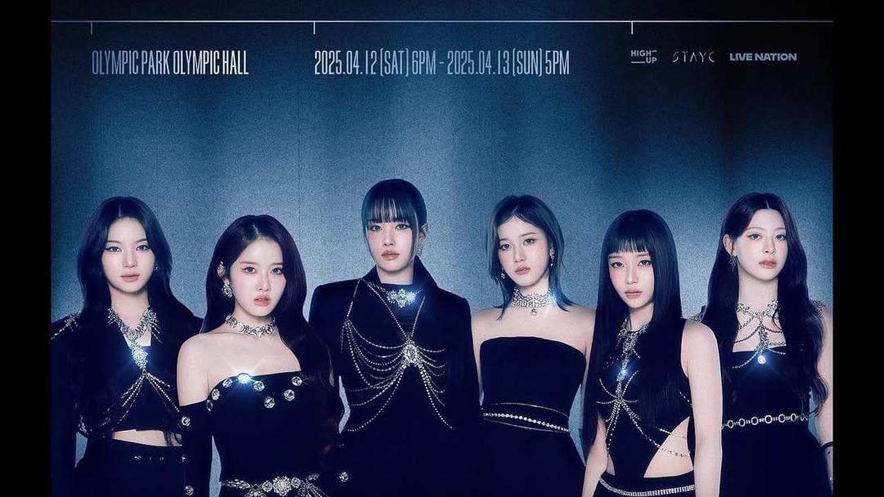 Tangkapan layar instagram Poster 2025 STAYC TOUR. (Foto: Instagram/stayc_highup)