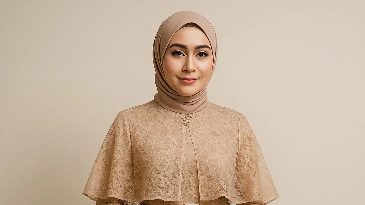 Dress Batik Kombinasi Brokat Hijab (Foto: ChatGPT)