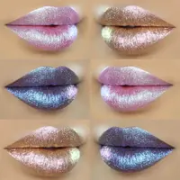 Lipstik glossy metalik. (foto: Instagram/mua_ashley_).