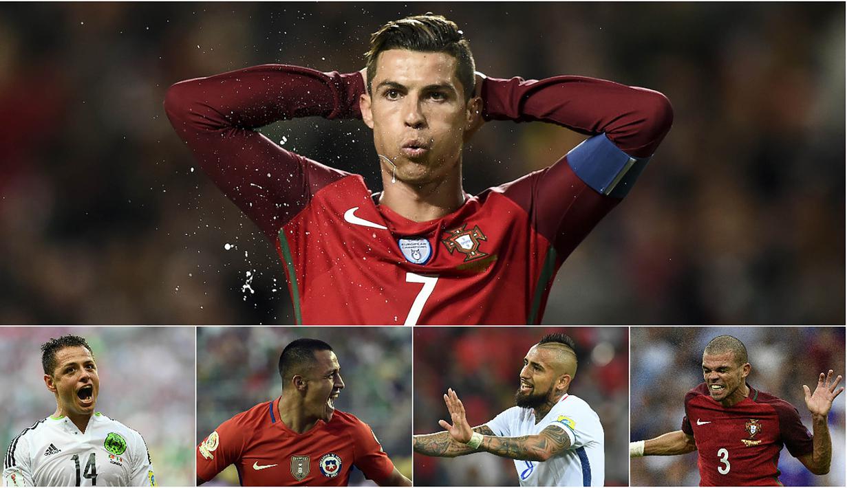 Berikut ini delapan pesepak bola top yang meramaikan Piala Konfederasi 2017 di Rusia. (AFP)