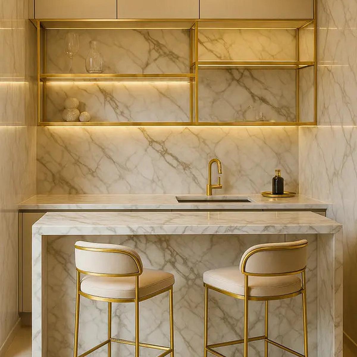 7 Inspirasi Dapur Kecil dengan Mini Bar, Jadi Tren Rumah di Tahun 2025