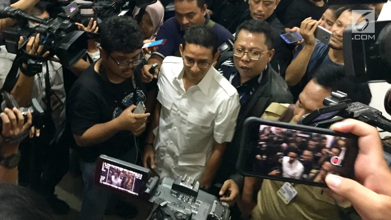 Senyum Sandiaga Uno Saat Kembali Diperiksa soal Kasus Tanah