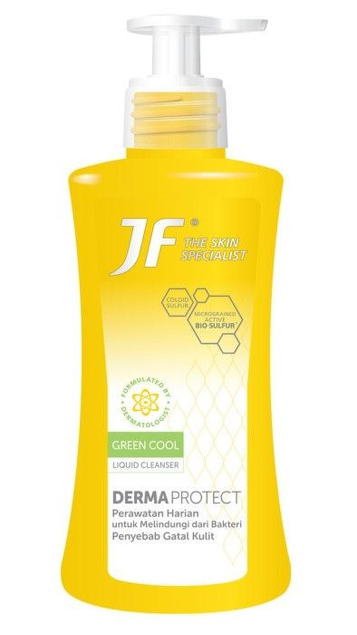 <b>Sabun Belerang JF Derma Protect Liquid Cleanser Green Cool</b><br>
