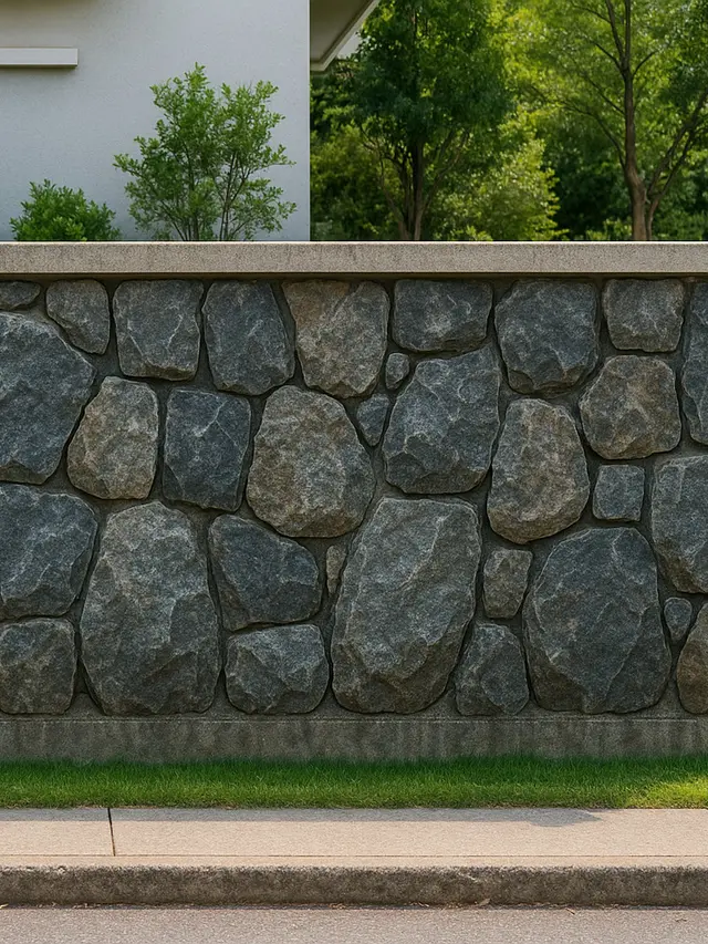 Desain Pagar Tembok Unik