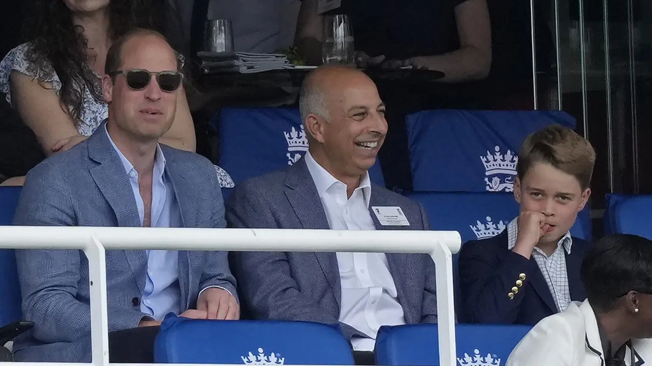 Pangeran George dan Pangeran William. (Mike Egerton/PA via AP)