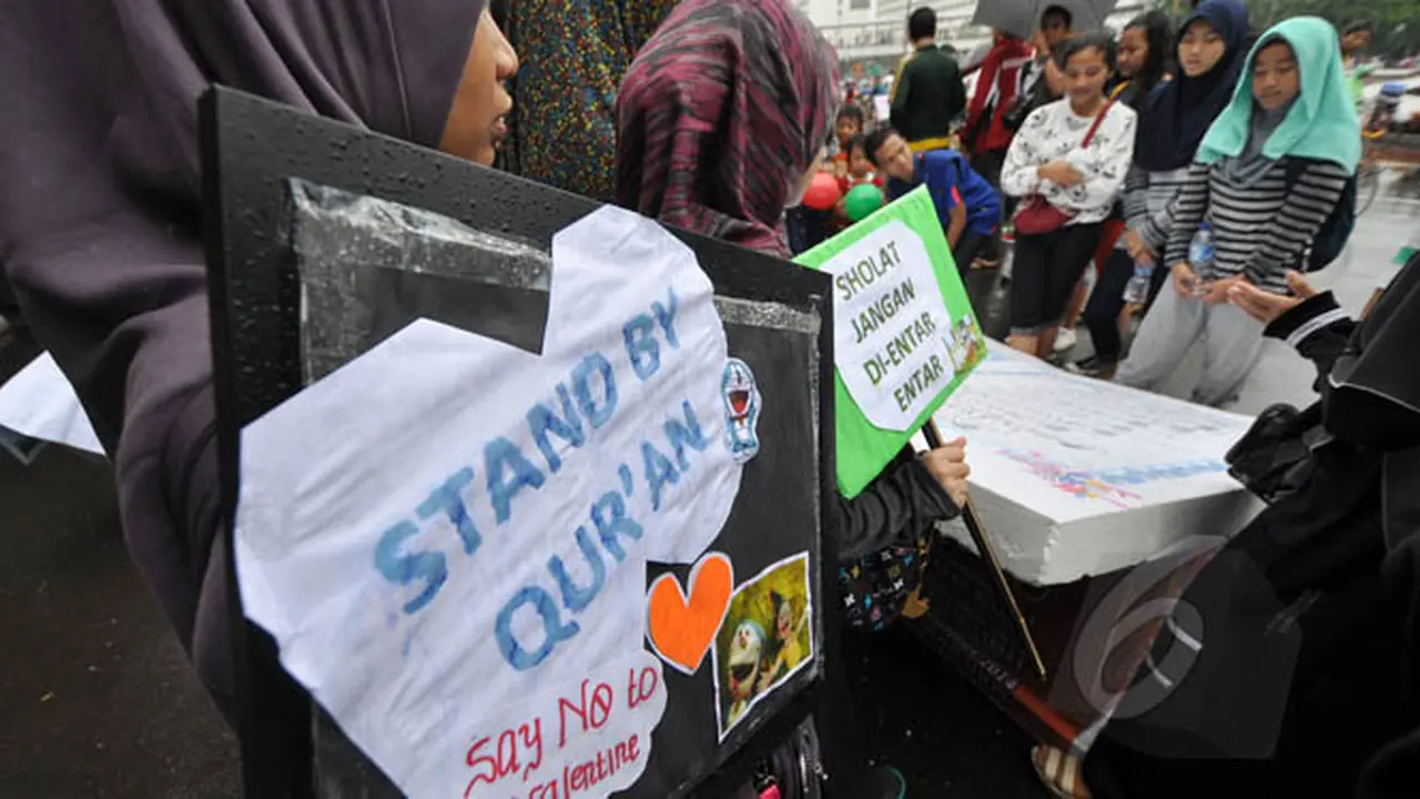 Aksi Tolak Peringatan Valentine
