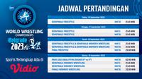 Jadwal Live Streaming World Wrestling Championship 2023 di Vidio. (Sumber: dok. vidio.com)