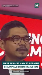 Harga tiket Persija naik 70 %, ini klarifikasi Bambang Pamungkas
