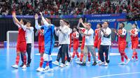 Timnas Futsal Indonesia berhasil melumat Korea Selatan dengan skor 5-0 pada laga pembuka Grup A Piala Asia Futsal 2026 di Indonesia Arena, Jakarta, Selasa (27/01/2026) malam WIB. (Bola.com/Bagaskara Lazuardi)