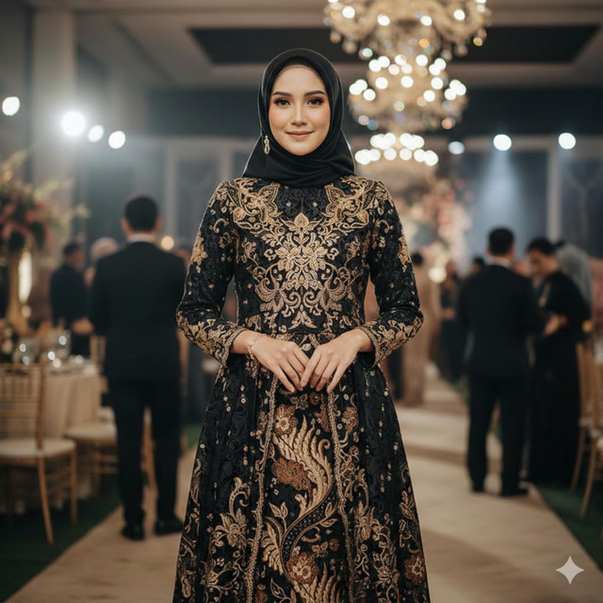 10 Gamis Batik Brokat Warna Netral Favorit 2026, Cocok untuk Berbagai Acara
