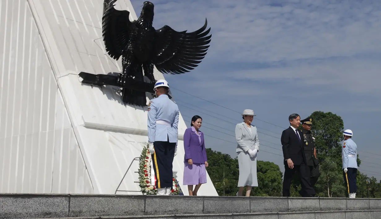 Kaisar Jepang Naruhito dan Permaisuri Masako tengah melakukan kunjungan kerja di RI selama tujuh hari. (Republika/POOL/Edwin Putranto)